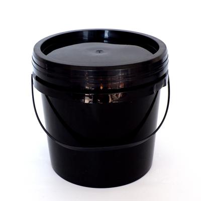 China Custom Black Eco-Friendly Honey Ice Mini Small 3L Candy Food Grade Printing Plastic Food Bucket Lid for sale