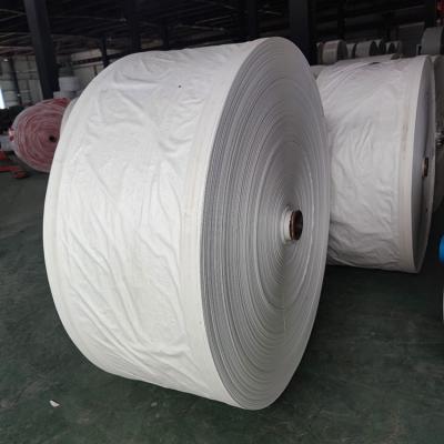 中国 Recyclable Manufacture Grade White Woven Polypropylene Tubular Fabric Bag Roll 販売のため