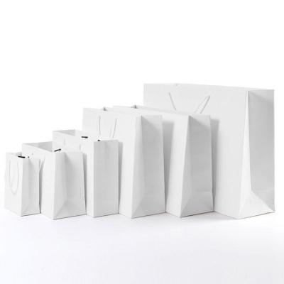 China Handmade High Quality Custom Printed White Paper Bag Making for sale