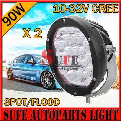 China NEW 7 INCH 5W 90W CREE LED Driving Light Off Road tractor JEEP Truck work light spot flood for sale