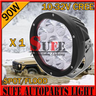 China 7 INCH 10W/ 90W CREE LED Driving Light Off Road tractor JEEP Truck work light spot flood for sale