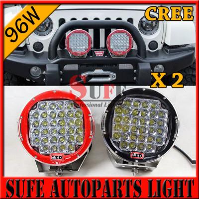 China 9 inch 96W CREE LED Driving Light 4X4 4wd offroad led truck work light 12v 24v for JEEP for sale