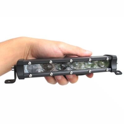 Chine 8 Inch 30W Slim LED Light Bar Single Row 5W White Amber Color Work Light for Off Road Truck Motorcycle 4X4 4WD SUV Jeep à vendre