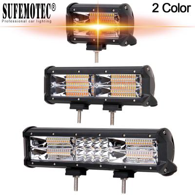 Китай 72W 144W 180W Led Bar Light For 4x4 Off road Trucks Boat SUV ATV UTV Strobe Driving Work Bar Lights White & Amber продается