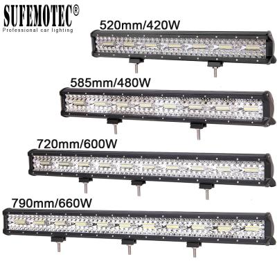 China 60W 120W 180W 600W 4x4 Offroad Led Light Bar For Cars Combo Beam Off road SUV ATV Tractor Boat Trucks 12V 24V Work Light en venta