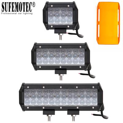 China 20 Inch 4D Lens Led Offroad Light Bar For Cart 12V 24V 4x4 Off road Truck Suv ATV Boat Tractor SpotLights Driving Work for sale