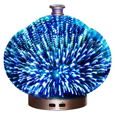 China Humidification+ Aromatherapy LED Light Color Aromatherapy Essential Oil Diffuser 100ml Air Changing Ultrasonic Humidifier for sale