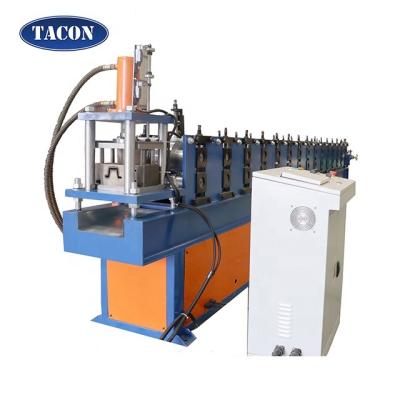 China Hotels High Quality Metal Omega Cap Top Channel Roll Forming Machine Building Material Machinery YX22-63 for sale