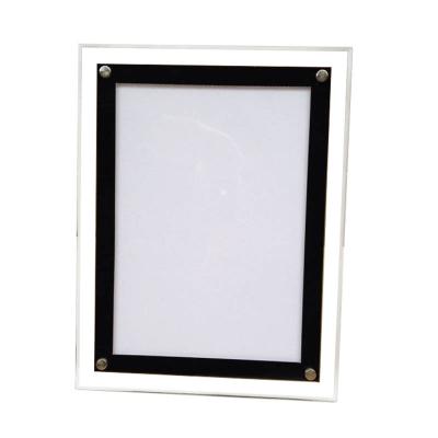 China Luxury Desktop Advertising Ultra-thin Poster Board Restaurant Menu Light Box A3 LED Slim Crystal Lightbox for sale