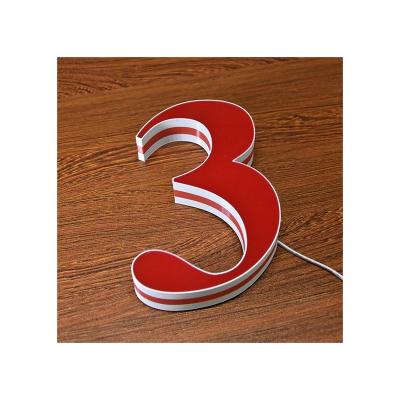 China Light Manufacturers Custom 3d Printed Illuminated Letters Backlit Lightweight Led Illuminated Sign for sale