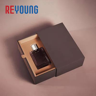 China Luxury Empty Sliding Out Logo Perfume Bottle Oil Package Handmade Custom Packaging Cosmetic Paper Gift Box for sale