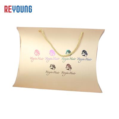 China 2021 Biodegradable Hot Sale Wholesale Customize Logo Printed Wigs Packaging Bag Hair Pillow Box And Bag for sale