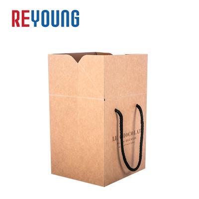 China Recycled Materials Manufacturers OEM Custom Small Kraft Paper Bags With Logos for sale