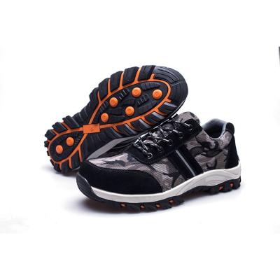 China Steel Toe High Quality Hiking Wear Camouflage Safety Resistant Rubber Bottom Shoes for sale