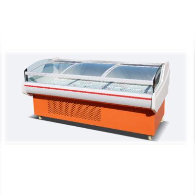 China Custom High Quality Meat Beef Display Food Island Freezer for sale