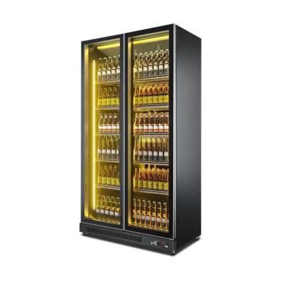 China Custom high quality glass door beverage display refrigerator for sale for sale