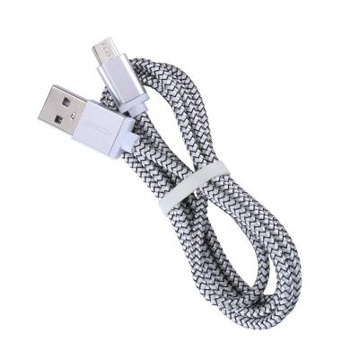 China 2.1A Current Popular Fast Charging Multi Colors 2A Nylon Braided 3 In 1 Type C Micro Usb Cable Fast Charging for sale