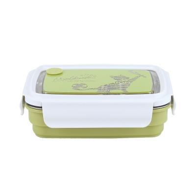 China 500ml Bento Box Stainless Steel 500ml Bento Box Kids Heatable School Lunch Box Sublimation Takeaway Lunch Boxes for sale