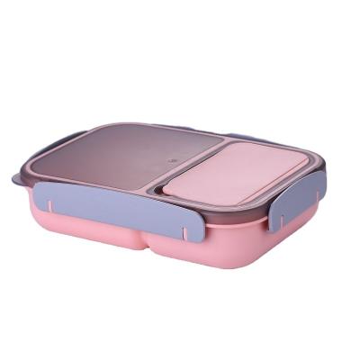 China Wholesale 1600ml Benton Boxes Microwavable Lunch Boxes with Square Compartments Food Storage Container for sale