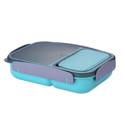 China Wholesale Microwavable 1200ml Food Storage Container Lunch Boxes With Compartments Fit Lunch Box From Benton Boxes for sale