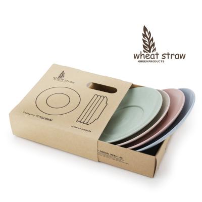 China Sustainable Wheat Straw Dishes Dishes Set Sushi Dish Plastic Dishes Set Dishes Tableware for sale