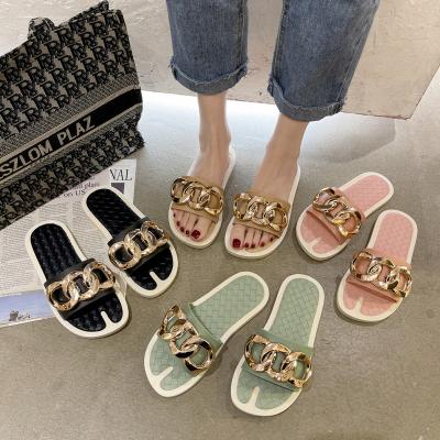 China Round Made In China Girls Slip Fashion Summer Flat Wholesale High Quality Pink Outdoor Cute Slippers Leisure Anti Slip Shoes Women's Sandal for sale