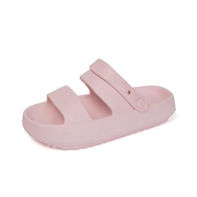 China Cushioning Wholesale Size 45Large Comfort Flat Cute Vacation Bath Casual Women Slippers Women External Slippers Lace Up Waterproof Summer for sale