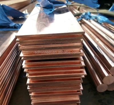 China Nice Construction Grade Copper Busbar Flat Bar Red Copper Bar for sale