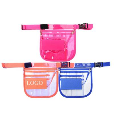 China Custom Clear Nurse Medical Bag Fanny Pack Water Proof Colorful Logo PVC New Fashion Waterproof for sale