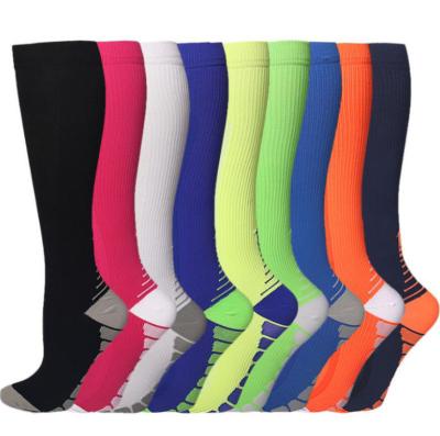 China Quick-Dry Breathable Outdoor Running Cycling Breathable Adult Sports 20-30 mmHg Compression Stockings Nursing Compression Socks Arch for sale