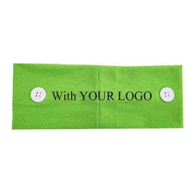 China High Quality Hair Hold Headband/Nurse Head Protector Custom Logo With Button For Spa Yoga Makeup for sale