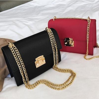 China High Quality Lock Chain Shoulder Messenger Bags Ladies Fit Leather Bags Luxury Handbags For Women for sale