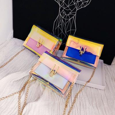 China High Quality Custom Fashion Stitched Jelly Purse Ladies Hot Selling Shoulder Cross - Body Bag PVC Girl Jelly Bag Handbag for sale