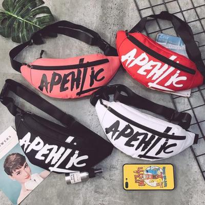 China Water Proof Custom Logo Fashion Adjustable Waist Belt Travel Sports Stylish Unisex Canvas Pussy Pack Ladies Waist Bag for sale