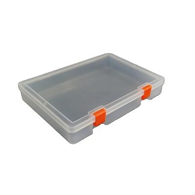 China Sustainable Wholesale Clear Empty Plastic Storage Container Box Home Office Organizer for sale