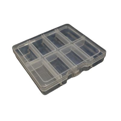 China Wholesale 8 Compartments Viable Pearl Box Clear Packaging Plastic Organizer for sale