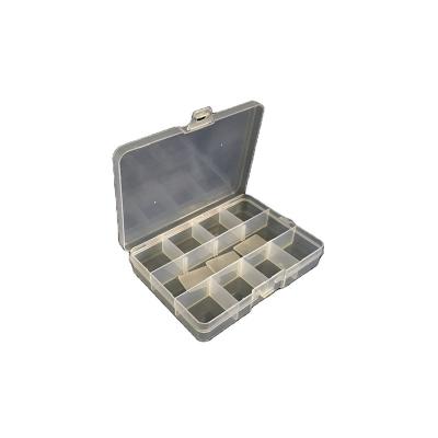 China Sustainable Transparent Component Plastic 12 Compartment Pieces Grid Storage Box for sale