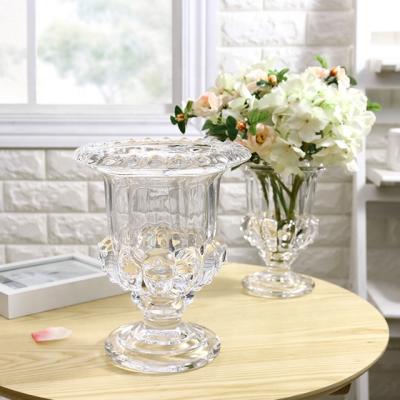 China Minimalist Decorative Design Crystal Vase Luxury Glass Flower Vase for Flowers Glass Vase for sale