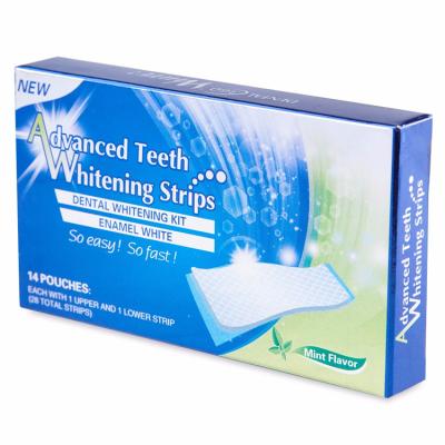 China Hot Dental Care Logo Advanced Teeth Whitening Strips Private Sale Home Use for sale