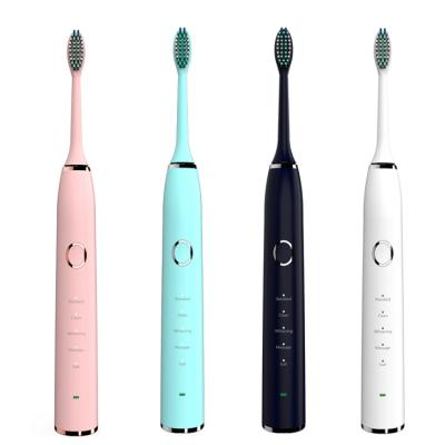 China Battery Operated Portable Powerful Automatic Whitening Waterproof Ultrasonic Electric Toothbrush for sale