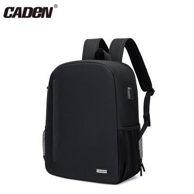 China CADeN D6-3L Camera DSLR/SLR Mirrorless Camera Customized High-end Waterproof Factory Price Logo Black Color Camera Backpack With Tripod Stand for sale