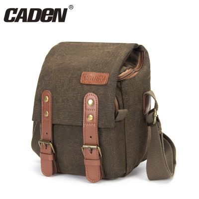 China CADeN N1-2 Mirrorless Camera Canvas Shoulder Camera Bag Fashion Canvas Sling Camera Digital Video Camera Bag Customized Canvas Bag for sale