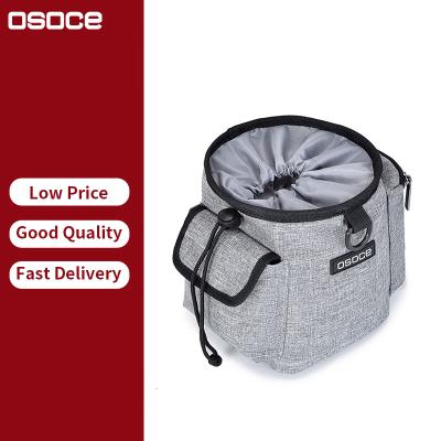 China OSOCE C07 Viable Custom Waterproof Portable Cross - Body Food Snack Poop Holder Treat Belt Clip Pary Dog Dummy Traninng Pouch Bag for sale