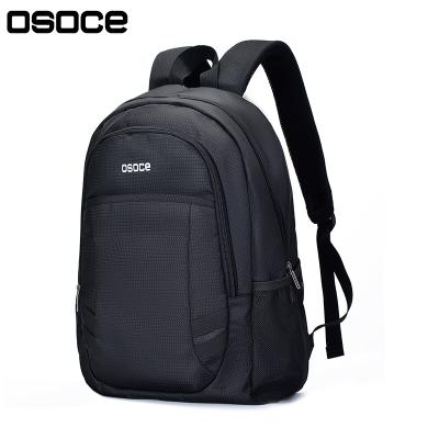 China Low MOQ High Quality Custom Made Two Large Compartment Light School Leisure Laptop Backpack OSOCE S65-2 Waterproof From Factory For Unisex for sale