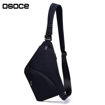 China Factory Updated Version Polyester OSOCE B13-2 Hot Selling Cross Body Bag For Men Fashion College Outdoor Sport Sling Bag Custom Chest Bag for sale