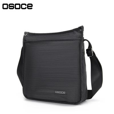 China Factory wholesale custom logo fashion big polyester OSOCE B36 low MOQ capacity waterproof shoulder cross - body sling bag for men for sale