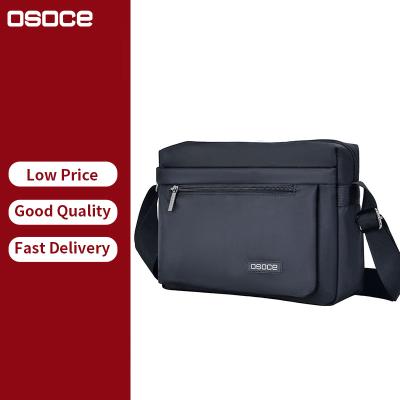 China Polyester OSOCE B37 Fashion Branded Custom Logo Large Capacity Waterproof Men Cross - Body Messenger Shoulder Bag for sale