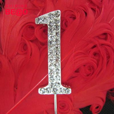 China Wedding Accessory Number 1 Cake Fashion 2 3 Wholesale Birthday Number Cake Topper 4 Cake Topper For Cake Topper for sale