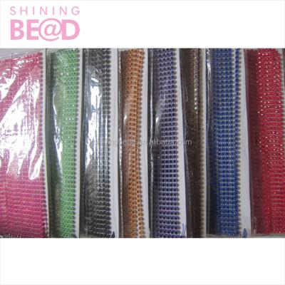 China Plastic Bandage Bags Rhinestone Trimming For Garment for sale