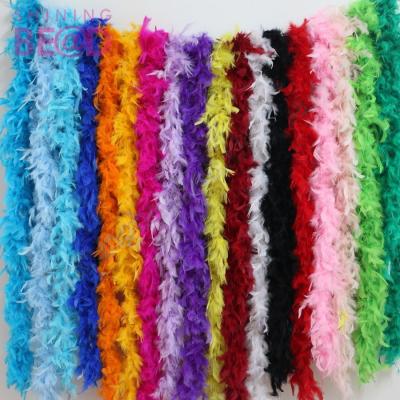 China Garment decoration hot sale dyed colors luxurious ostrich feather boa for party&event favor for sale